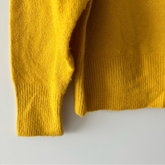 J. Crew • Golden Yellow Relaxed Half Zip Stretch Pullover Sweater - Picture 6 of 10